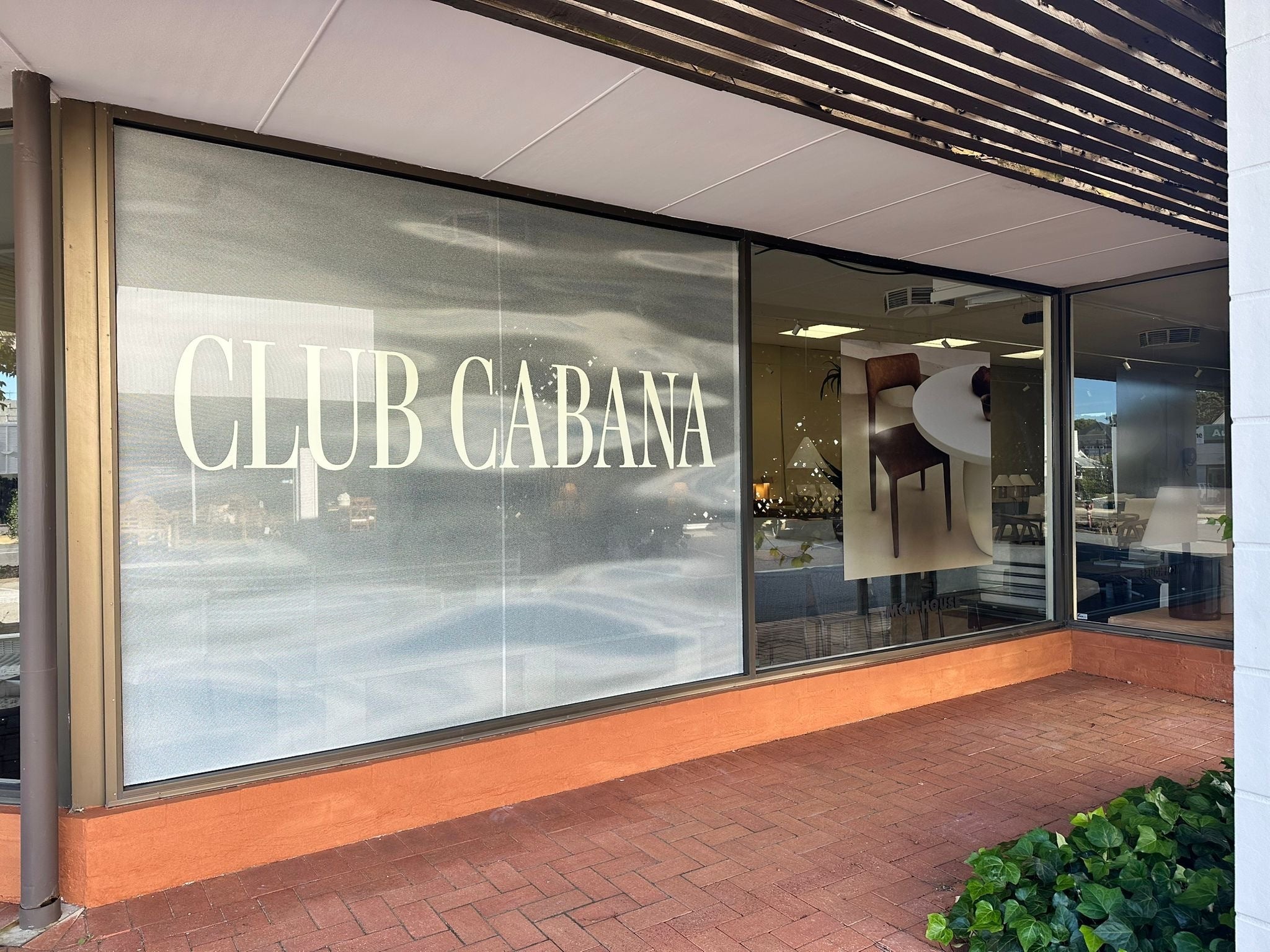 MCM House Claremont – Window Graphics & Pylon Signage