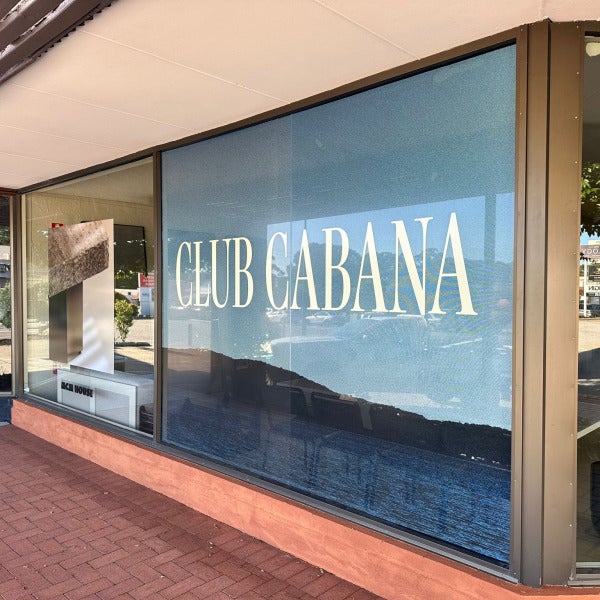 MCM House Claremont – Window Graphics & Pylon Signage