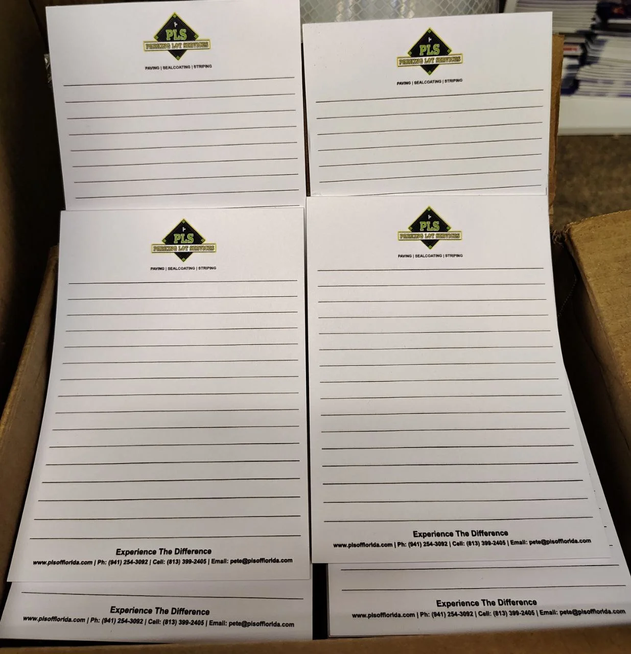 Swag Restock for Parking Lot Services: Carabiners & Scratch Pads