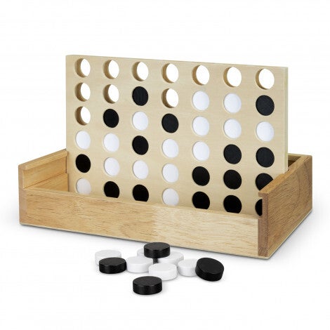NATURA Quattro Wooden Four-in-a-Row Game
