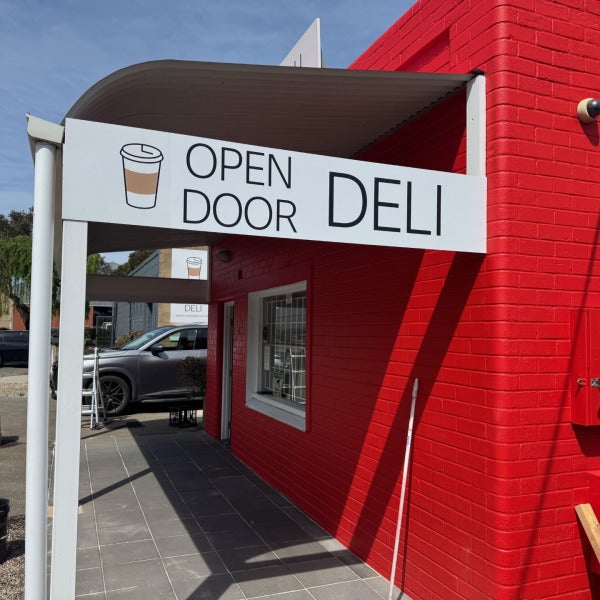 Fresh Signage for a Fresh Rebrand — Aluminium Compost Sign for Open Door Deli by Signarama Melrose Park