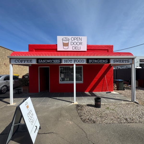 Fresh Signage for a Fresh Rebrand — Aluminium Compost Sign for Open Door Deli by Signarama Melrose Park