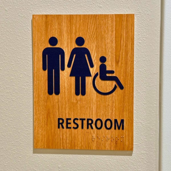 ADA Sign: Restroom