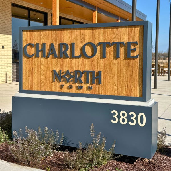 Monument Sign: North Town Apartments