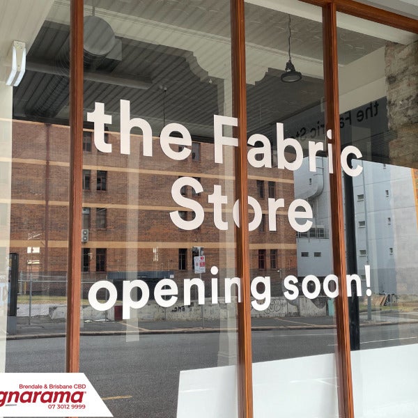 Letting Your Customers Know You Mean Business - Window Decals for New Retail Shopfronts