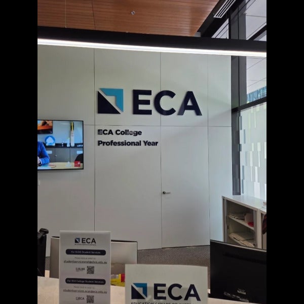 3D Lettering - ECA College - Melbourne.