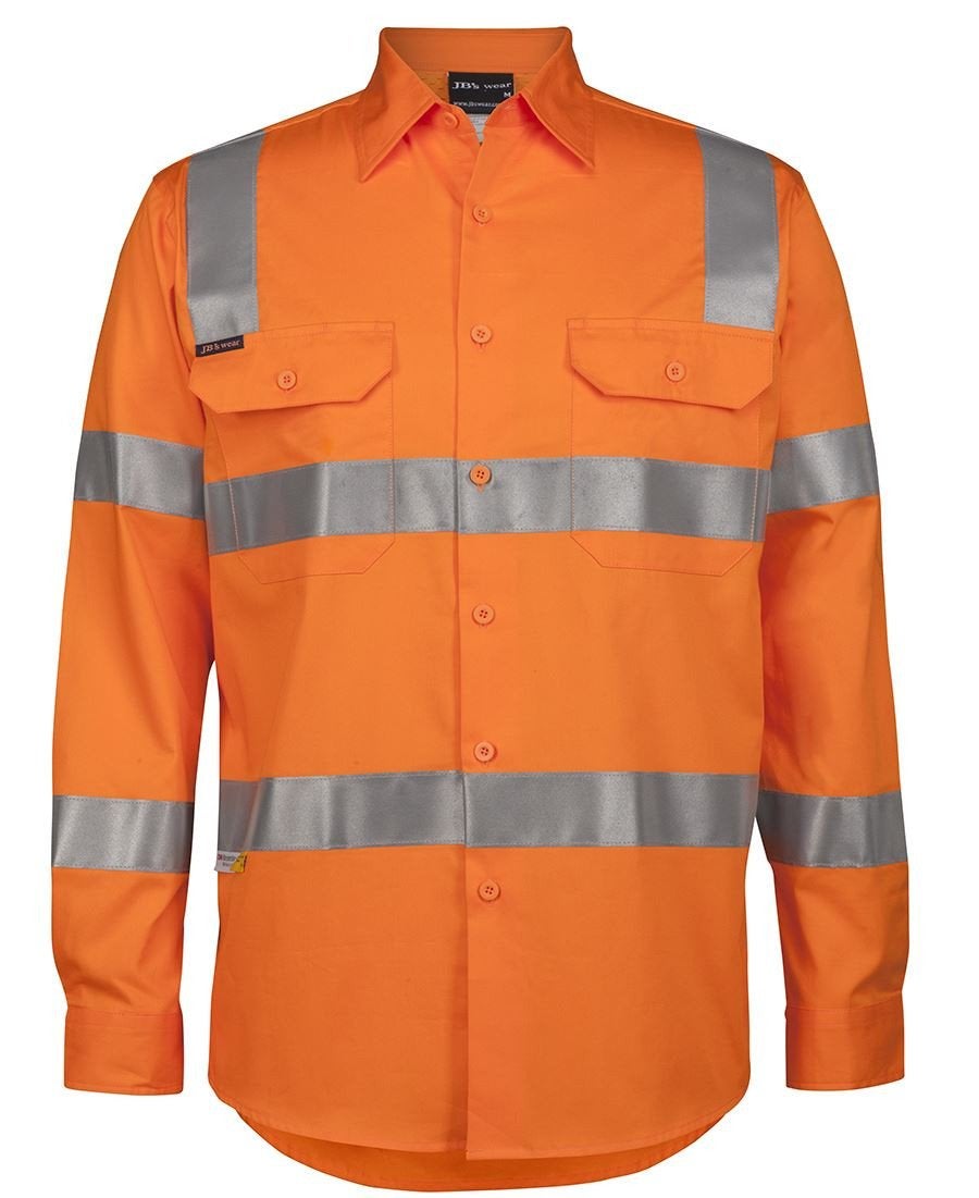 HI VIS (D+N) LS VIC RAIL WORK SHIRT