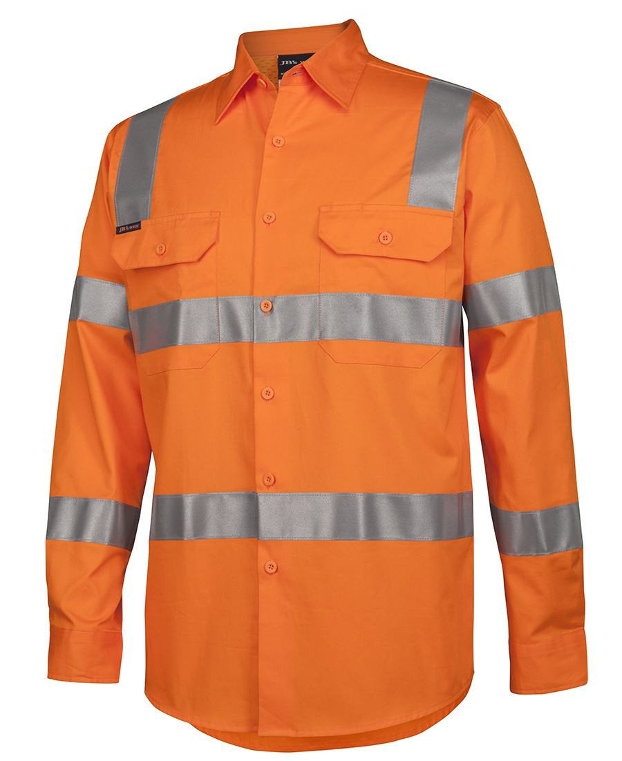 HI VIS (D+N) LS VIC RAIL WORK SHIRT