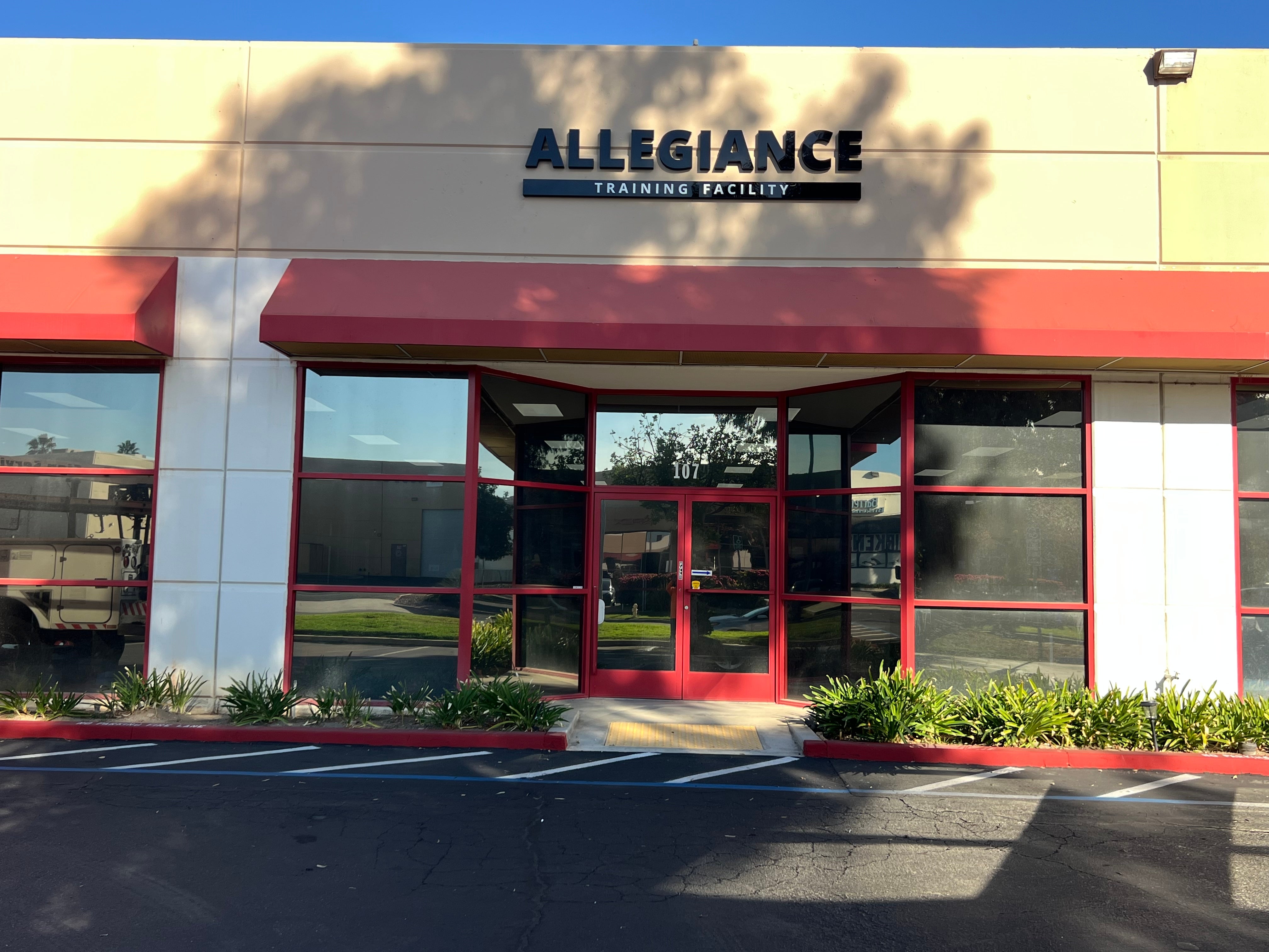 Elevating Local Brands: Non-Illuminated Building Sign for Allegiance Training Facility in Corona