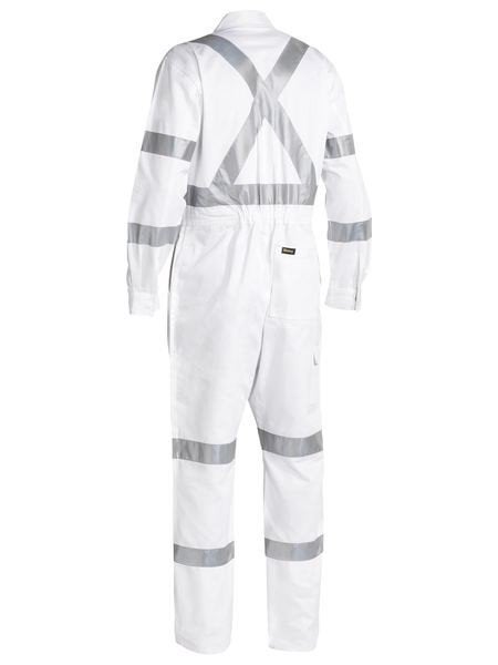 TAPED WHITE DRILL COVERALL