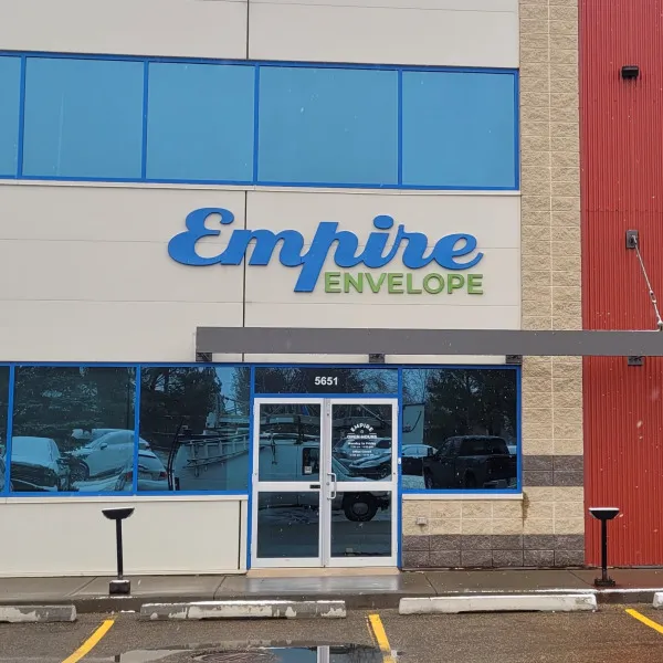Formed Plastic Letters for Empire Envelope in Edmonton, AB