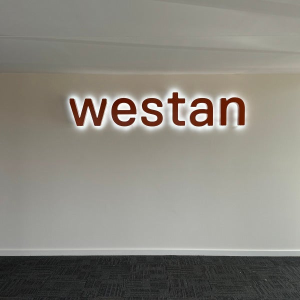 Reception Sign | 3D Backlit Sign for Westan Dandenong South | Signarama, Mt Waverley
