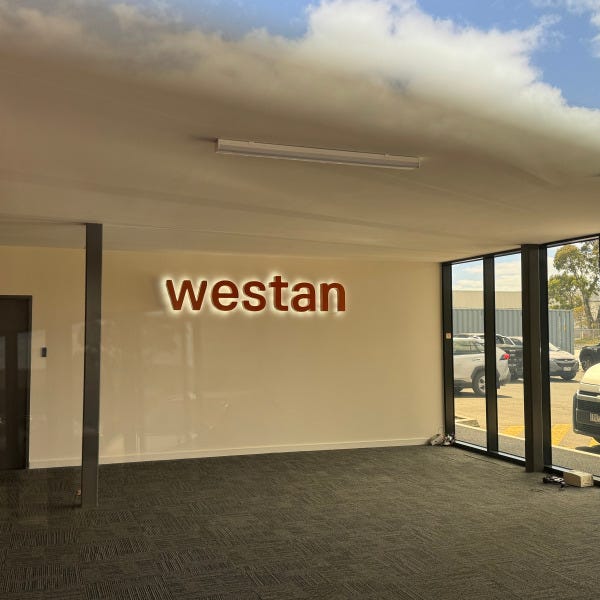 Reception Sign | 3D Backlit Sign for Westan Dandenong South | Signarama, Mt Waverley