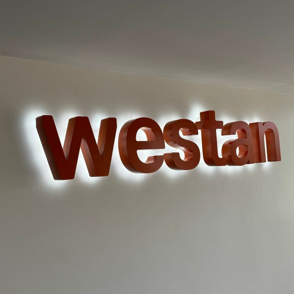 Reception Sign | 3D Backlit Sign for Westan Dandenong South | Signarama, Mt Waverley