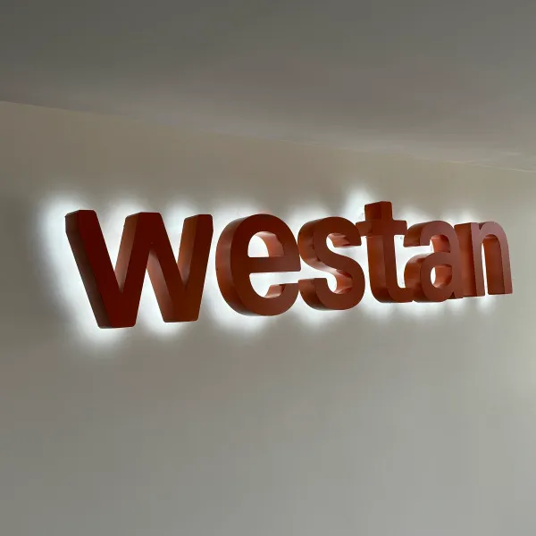 Reception Sign | 3D Backlit Sign for Westan Dandenong South | Signarama, Mt Waverley