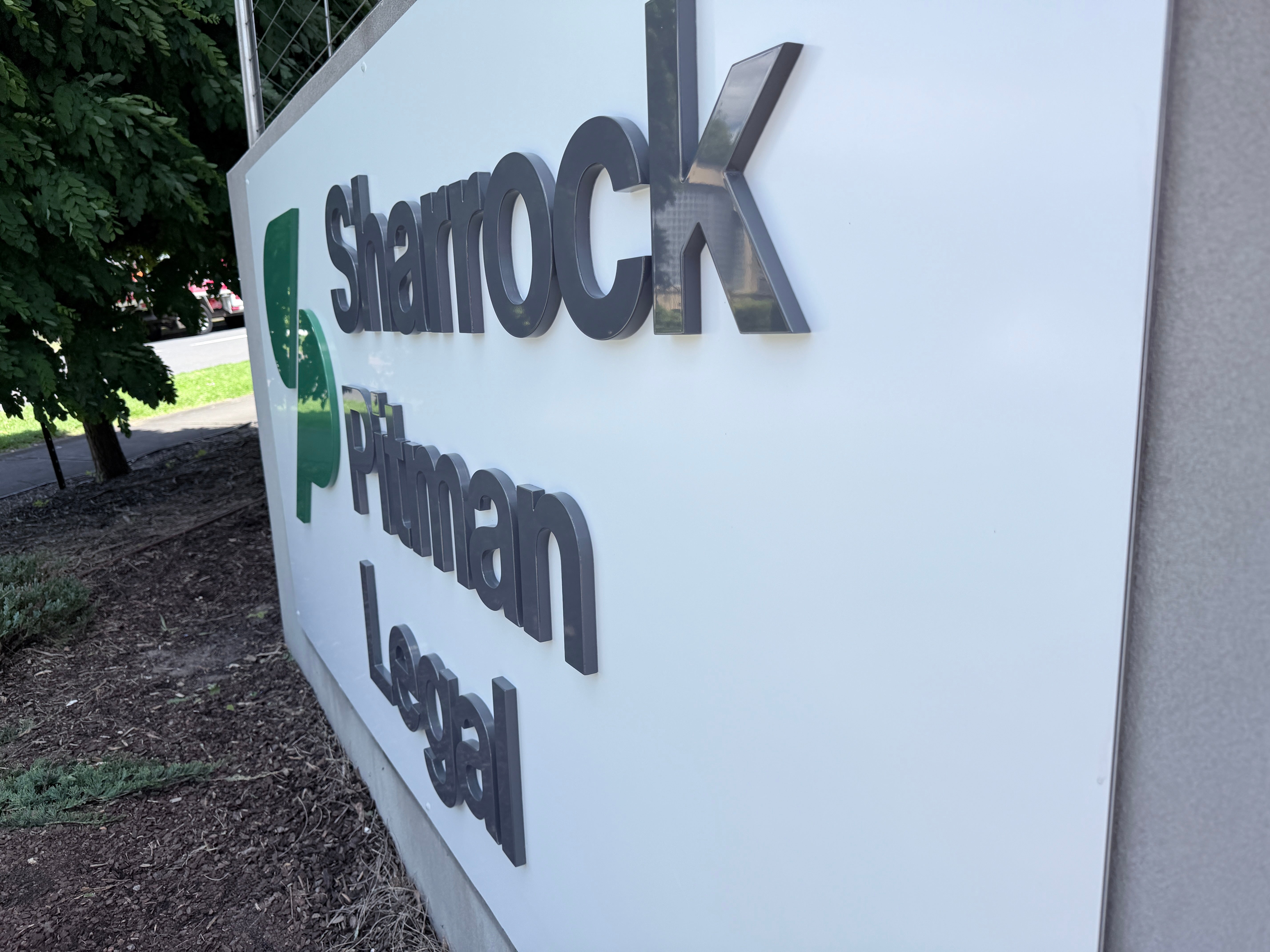 Sharrock Pitman Legal Custom 2-Pack Painted Acrylic Signage