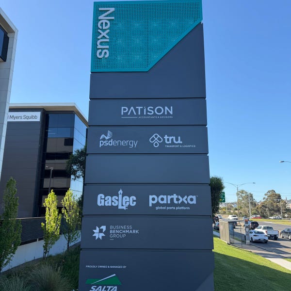 Pylon Sign |  Large scale Vinyl Plot  For Nexus Salta Mulgrave | Signarama Mount Waverley