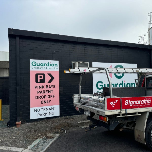 Parking Sign | Aluminum Composite Panel done for Guardian Mulgrave | Signarama mount Waverley