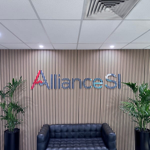 Reception Sign  | Two Pack Painted for an Alliance Si Notting Hill |Signarama Mount Waverley