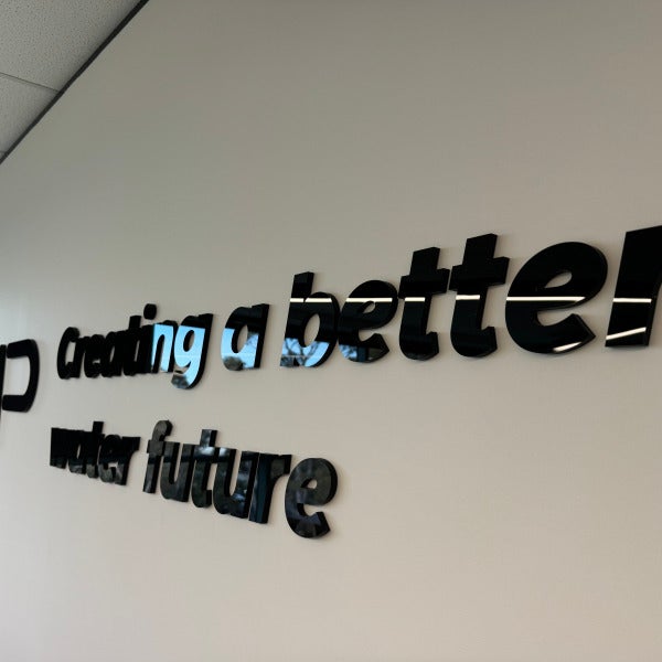 CMP Custom Black Acrylic Signage