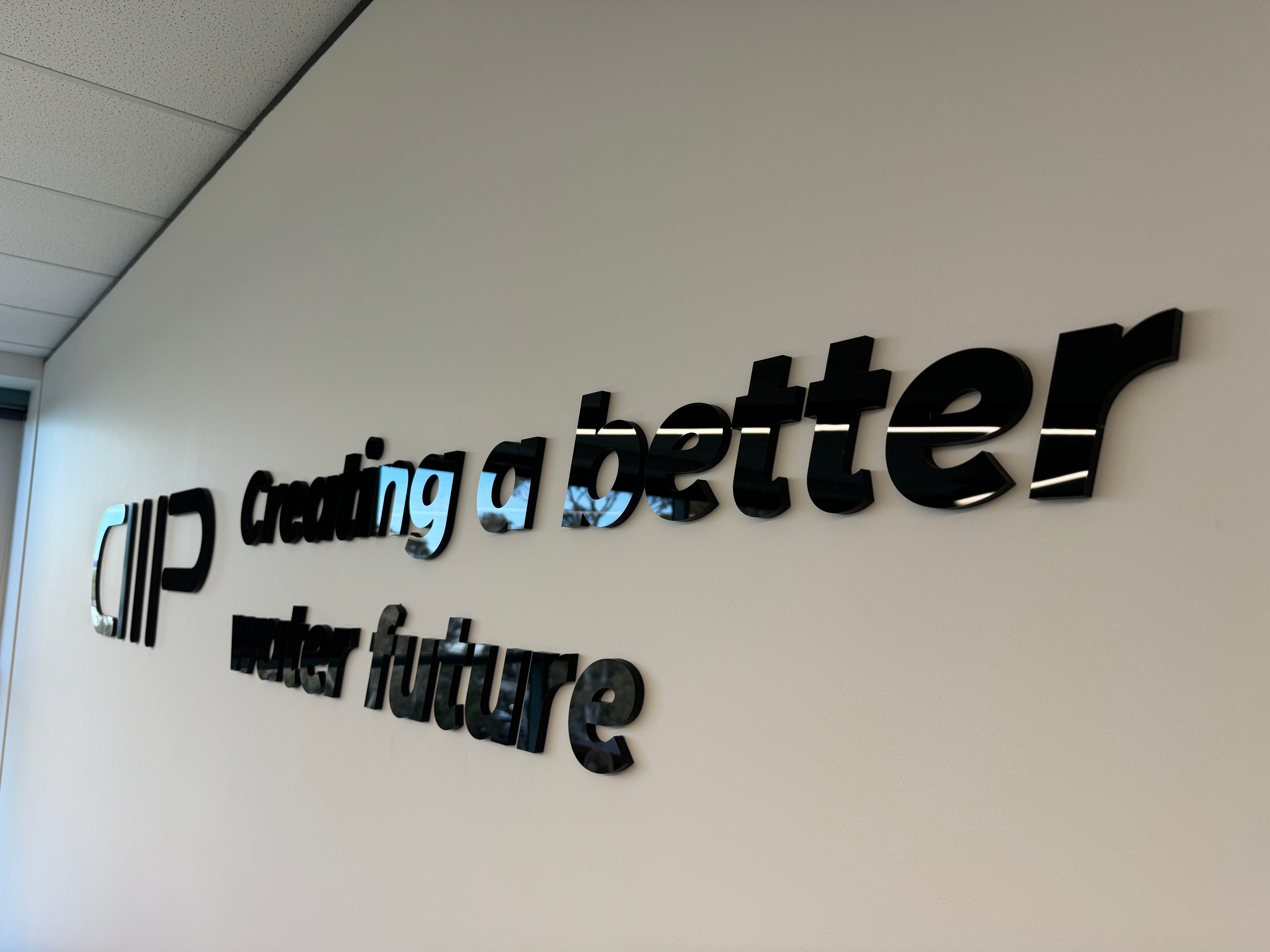 CMP Custom Black Acrylic Signage