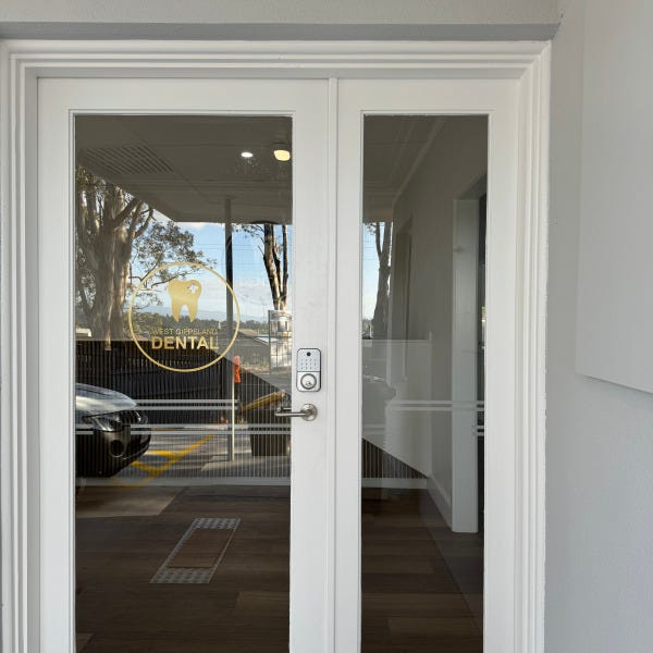 Door Graphic | Cut Vinyl For West Gippsland Dental | Signarama Mount Waverley