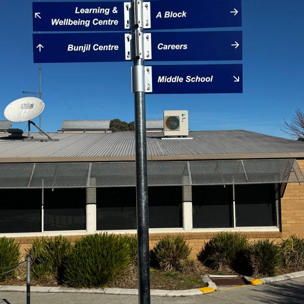 Way Finder  | Aluminum Composite Panel for an Wheelers Hill Secondary College Wheelers Hill | Signarama Mount Waverley