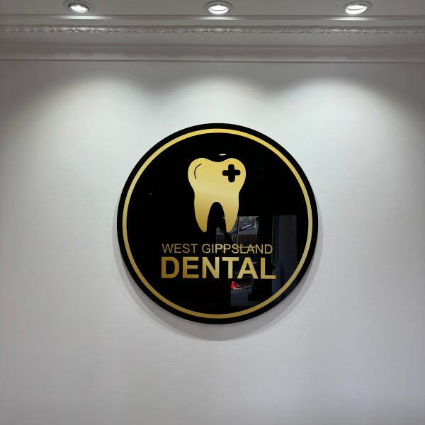 Reception Sign | Acrylic Panel for West Gippsland Dental  | Signarama Mount Waverley