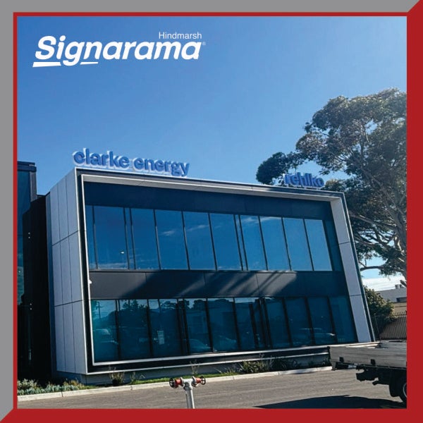 Clarke Energy 3D Illuminated Letter Signage