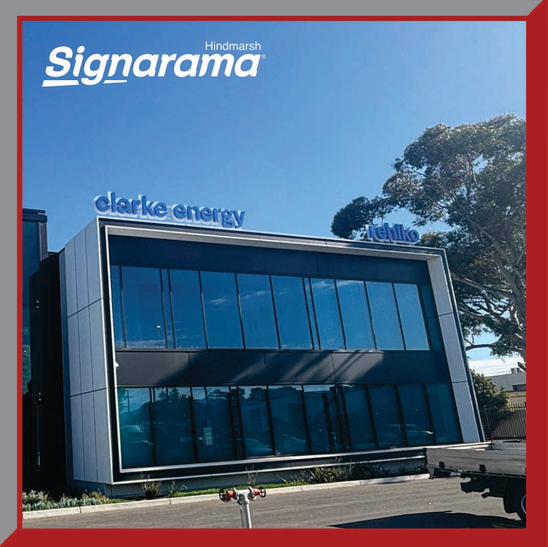 Clarke Energy 3D Illuminated Letter Signage