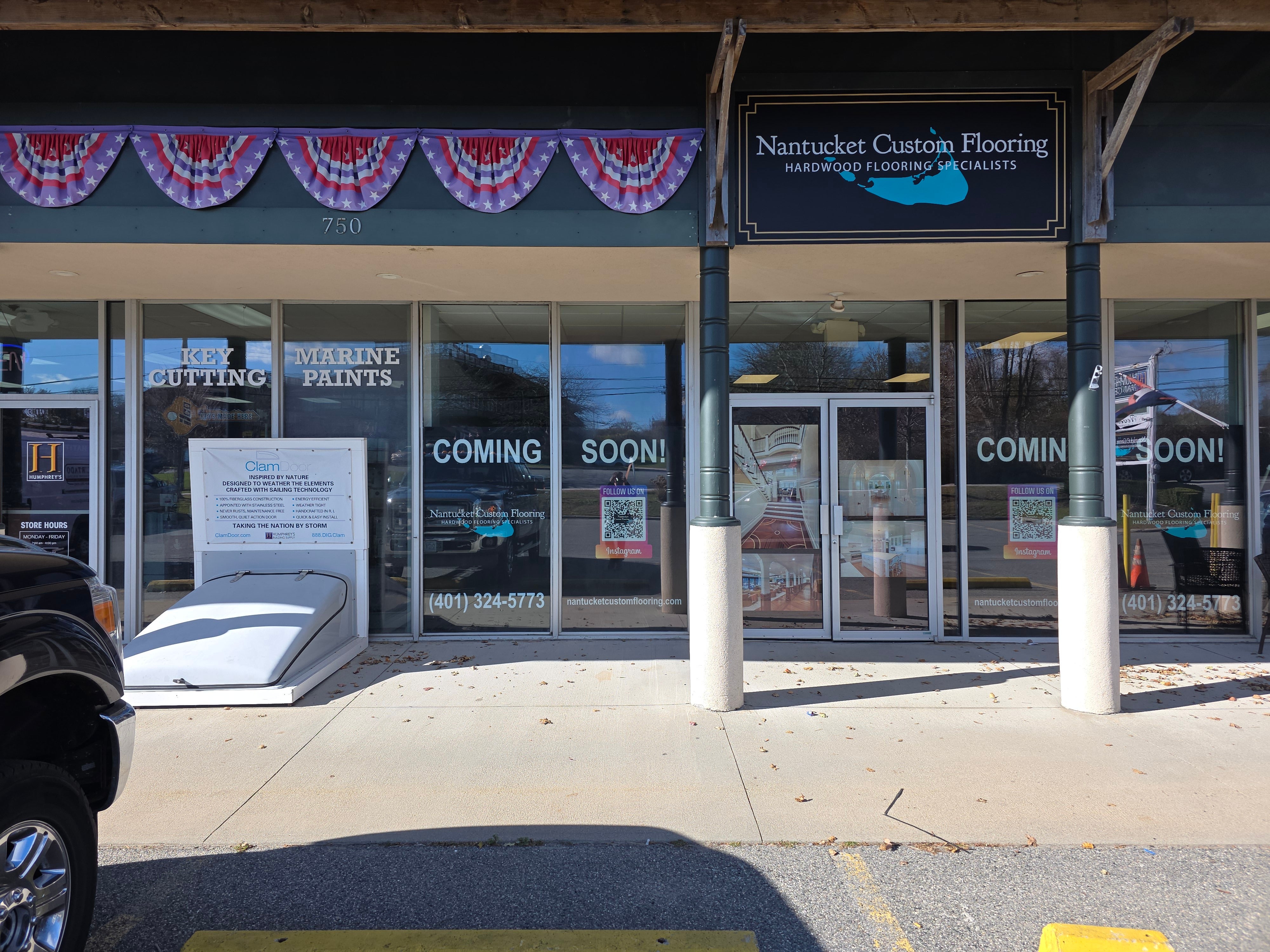 'Coming Soon' Signage for a New Rhode Island Business
