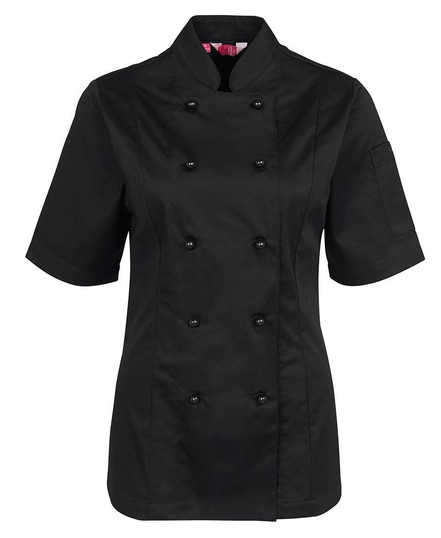LADIES S/S CHEF'S JACKET