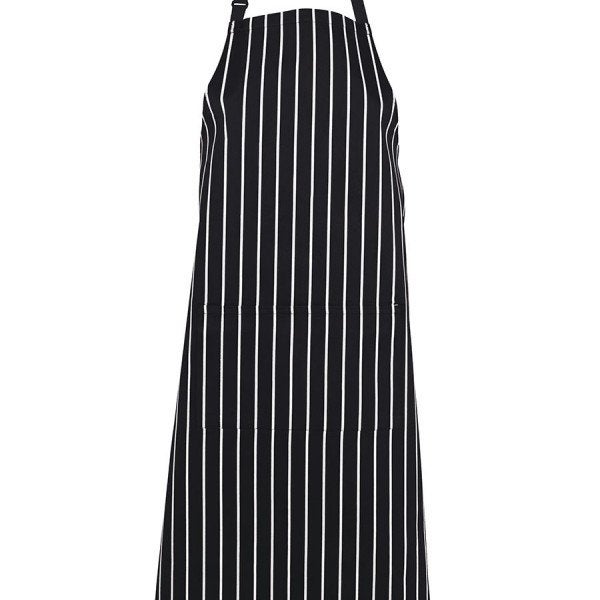 Custom BIB STRIPED APRON WITH POCKET