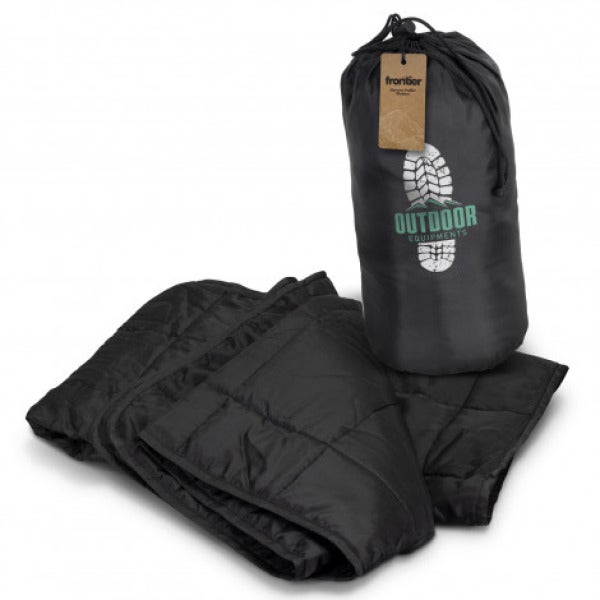 Custom Frontier Harrow Puffer Blanket