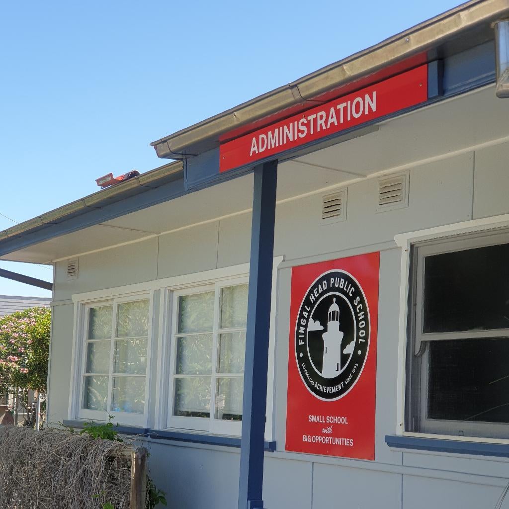 Creative signage Fingal Heads Primary School