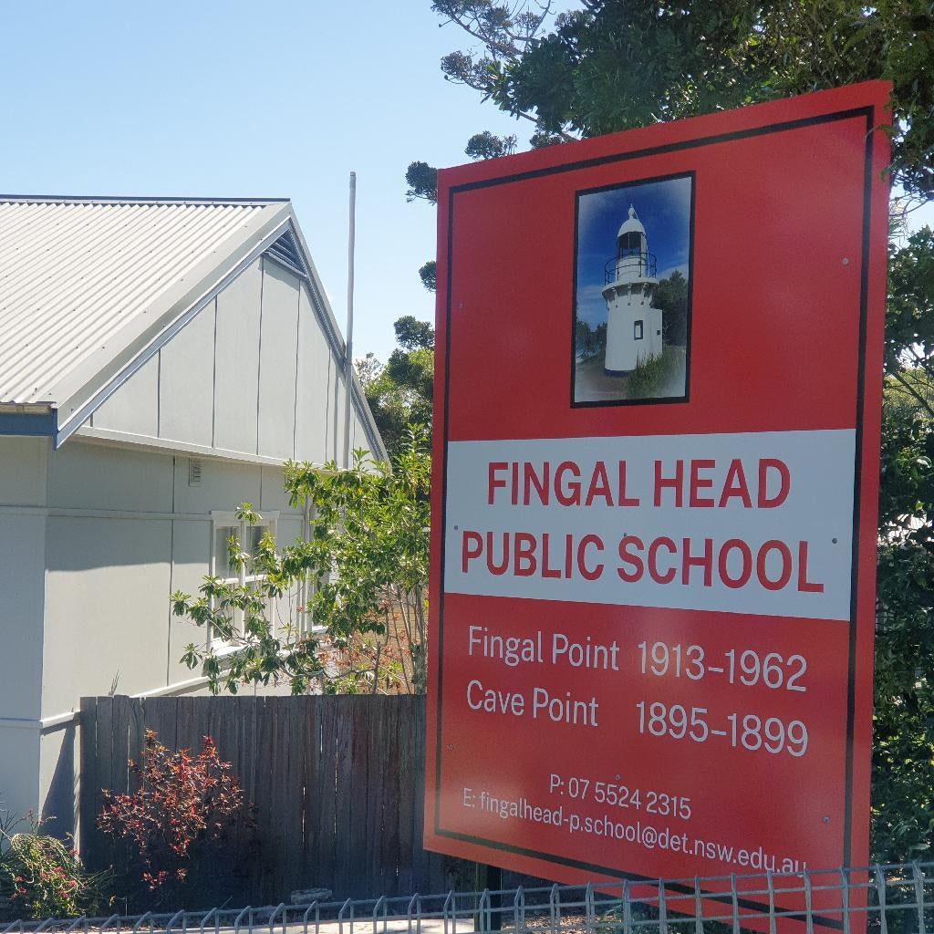 Creative signage Fingal Heads Primary School