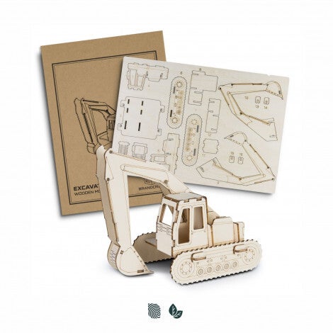 BRANDCRAFT Excavator Wooden Model