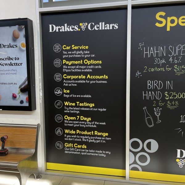 Drakes Cellars Signage