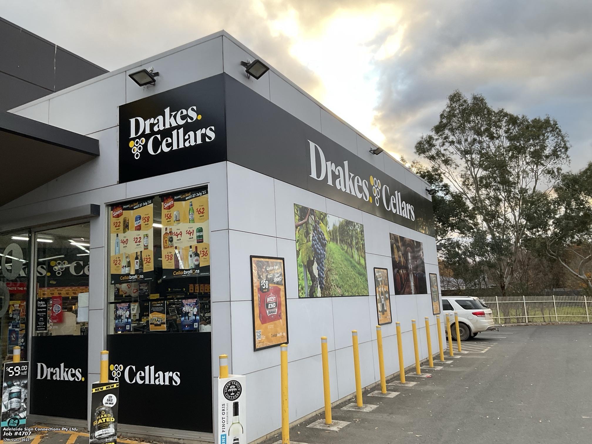 Drakes Cellars Signage