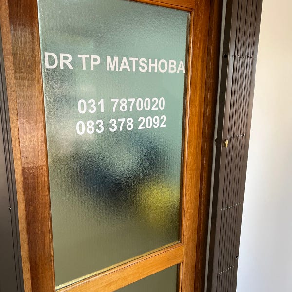 Dr Matshoba Door Vinyl