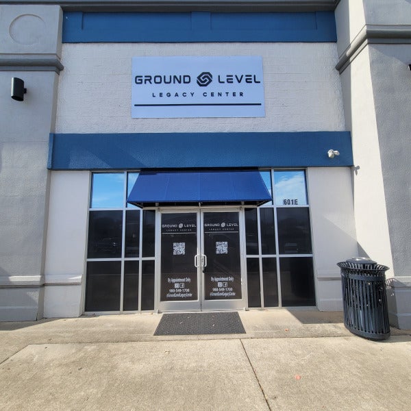 Ground Level Legacy Center Exterior Building Signage