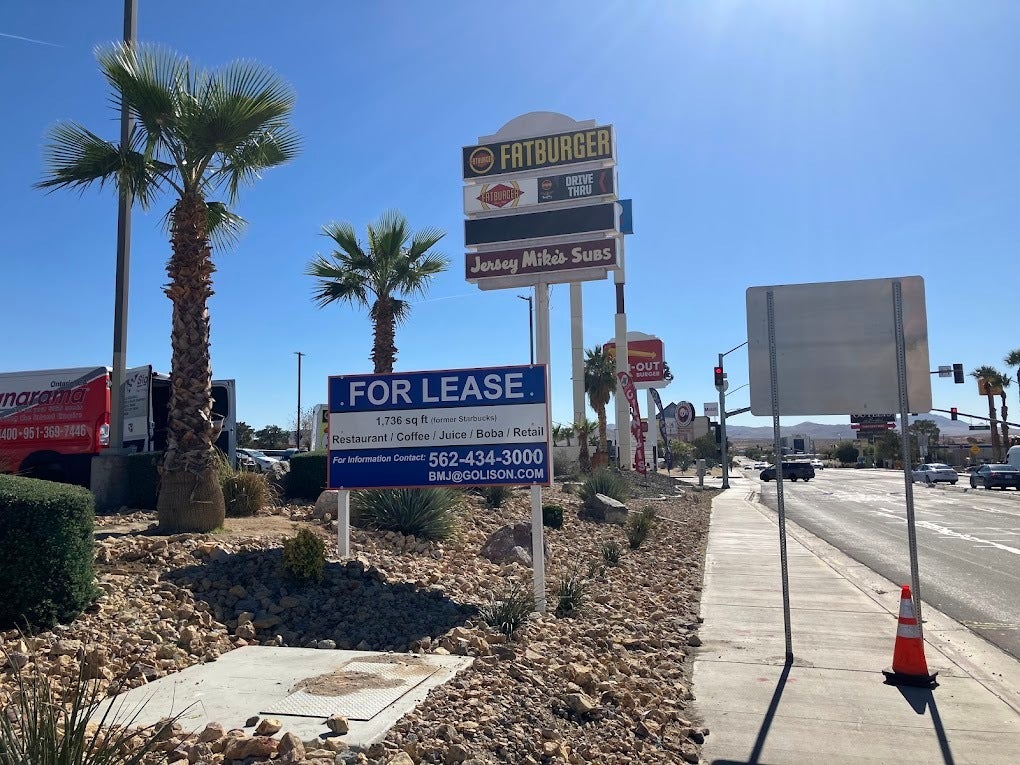 For Lease Commercial Post and Panel Sign