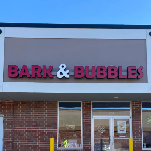 bark and bubbles channel letters