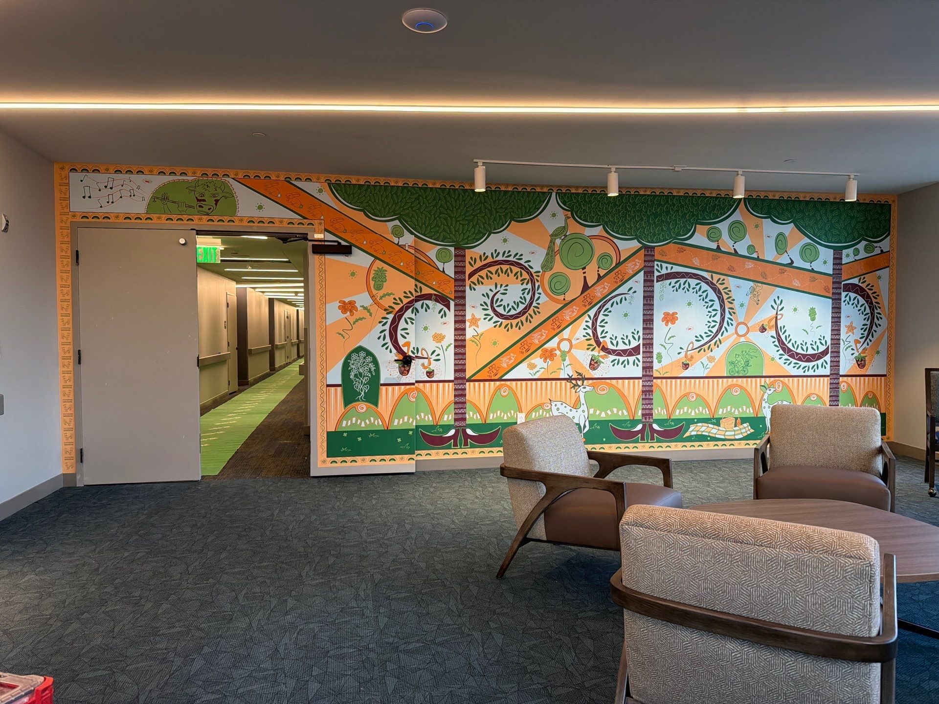 Awesome artwork turned graphics for the Mosaic Building in (Oakland) Pittsburgh, PA!