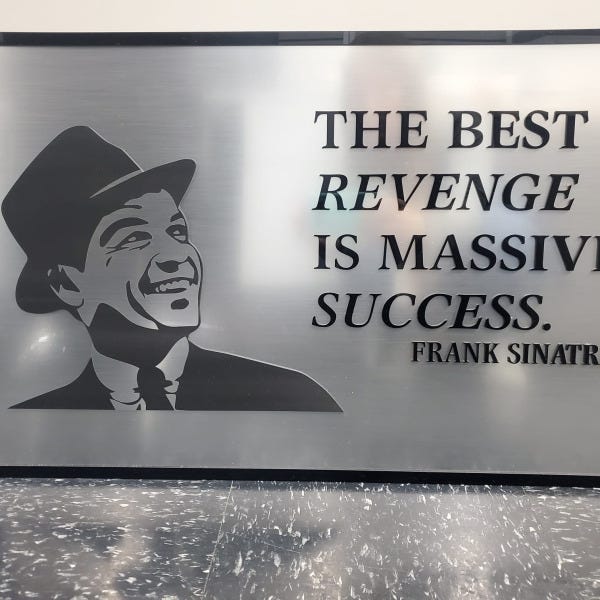 Plaque - Enegraving stock and acrylic