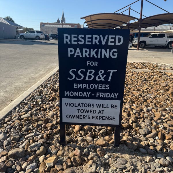 SSB&T_Reserved Parking Signs