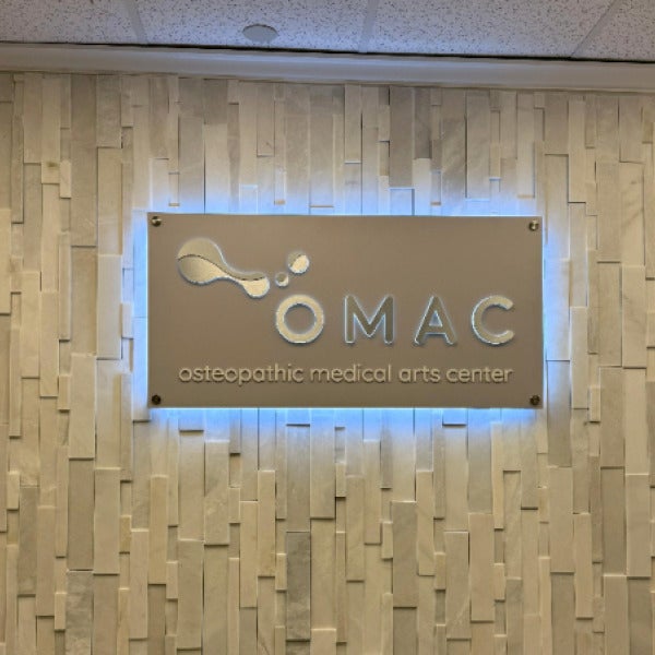 Backlit dimensional logo sign