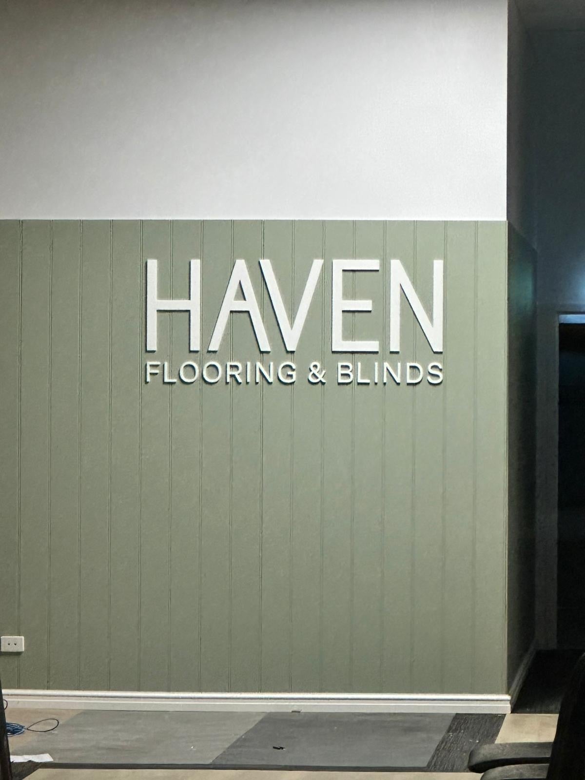 Haven Flooring & Blinds Midland: Another Successful Signage Project Completed
