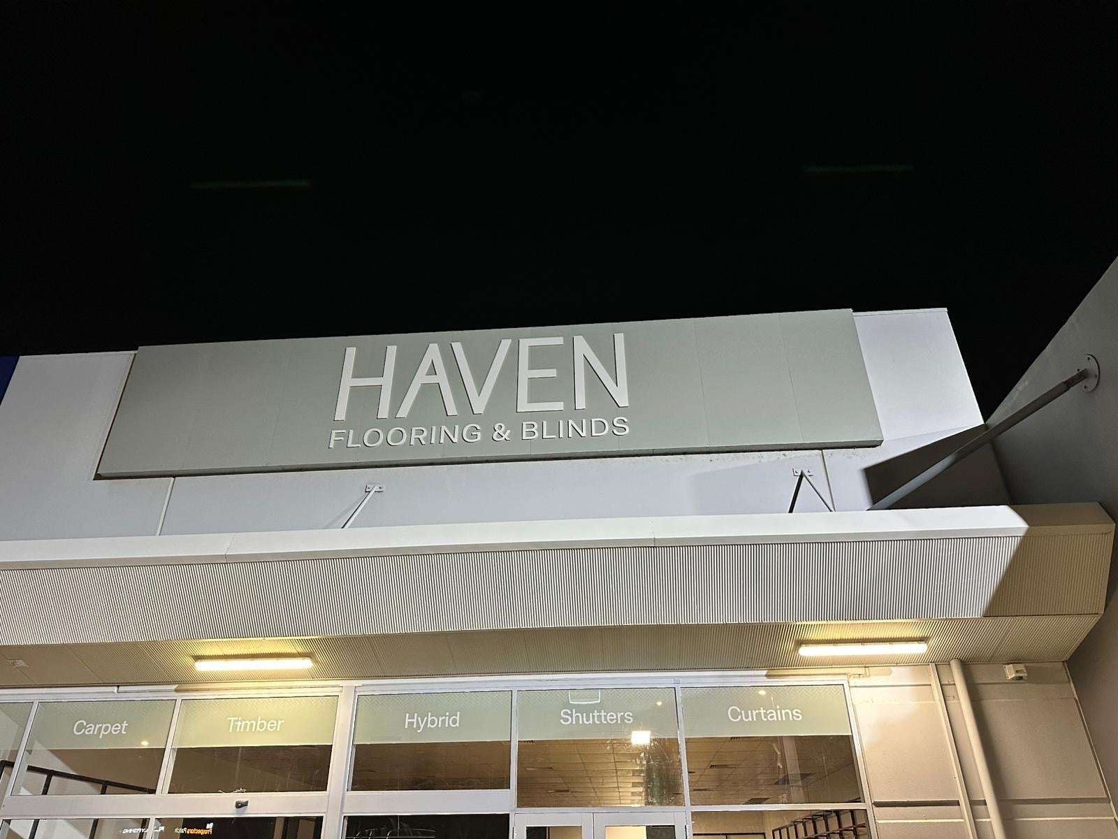Haven Flooring & Blinds Midland: Another Successful Signage Project Completed