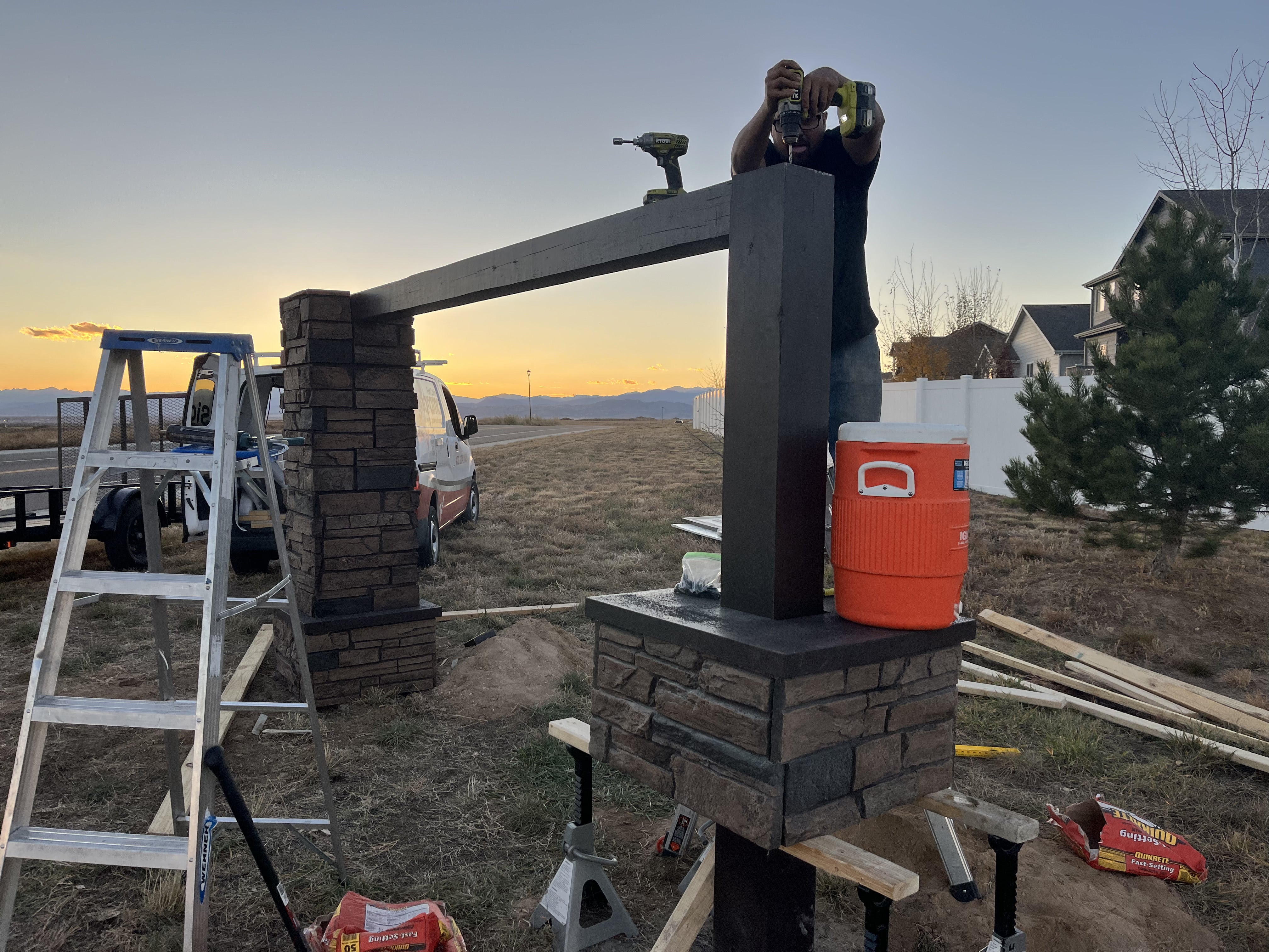 Dual Community Entrance Monuments Completed for The Ridge at Harmony